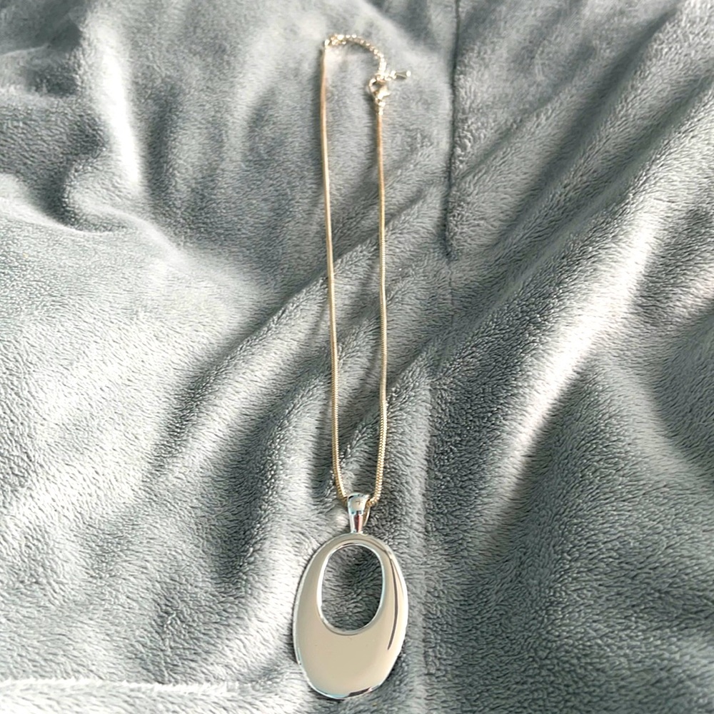 Nordstrom Silver pendant and chain.